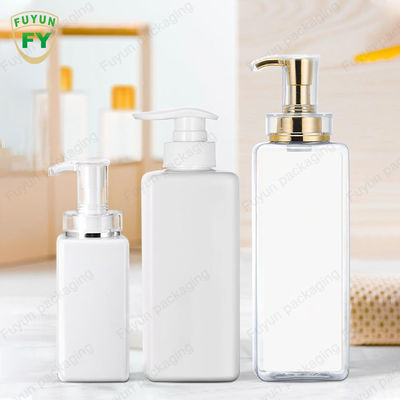 16 uncji wielokrotnego napełniania kwadratowych plastikowych butelek z pompką do dozowania szamponów balsamowych