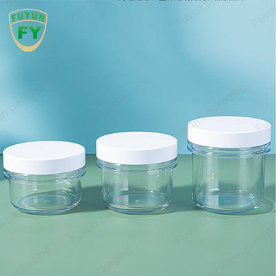 2 uncje 10 ml 200 ml Okrągłe przezroczyste plastikowe słoiki z balsamem do kosmetyków