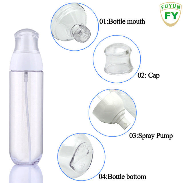 Plastikowe butelki z pompką PETG przezroczyste do pakowania w piękno