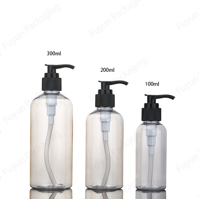 Butelka z dozownikiem szamponu o pojemności 3,4 uncji, przezroczyste bursztynowe butelki z pompką prysznicową