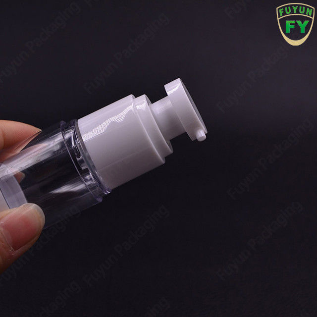 Emulsion Lotion Bezpowietrzna butelka z pompką próżniową Przezroczysty korpus butelki
