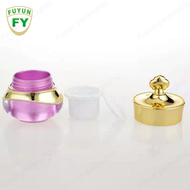 Crown Crystal Akrylowy słoik kosmetyczny do wielokrotnego napełniania 3 opakowanie 5ml 5g