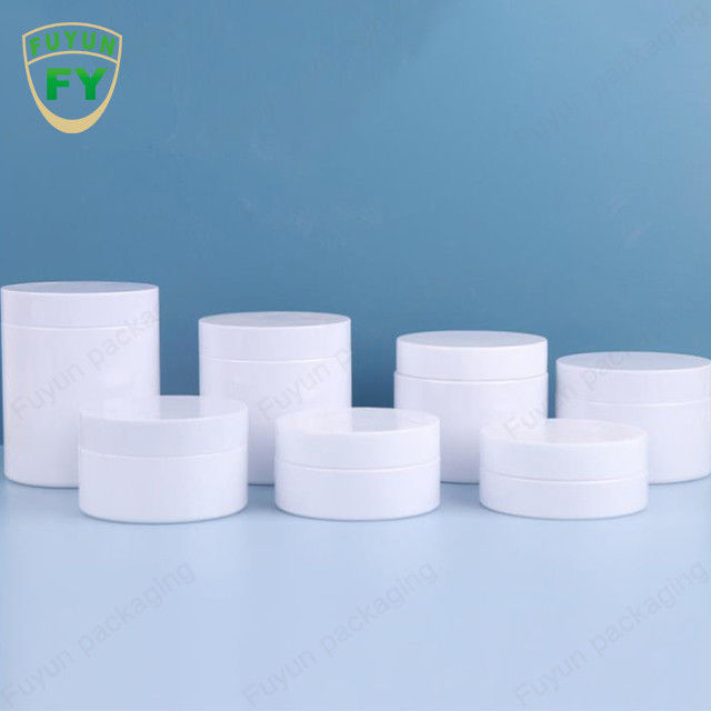 Plastikowe słoiki kosmetyczne z kremem PET z białymi pokrywkami 50 ml 80 ml 100 ml 120 ml