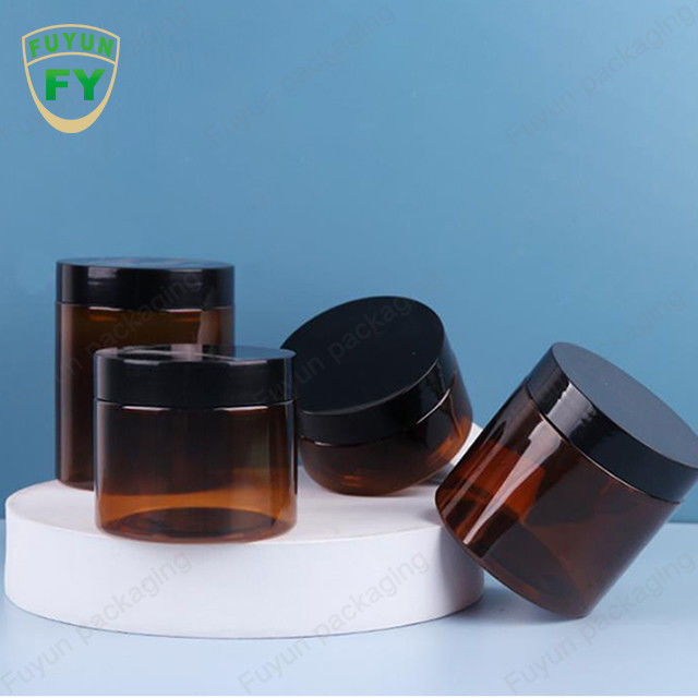Amber Black Pet Plastic Kosmetyczny słoik do kremów 100ml 150ml 200ml 250ml 300ml