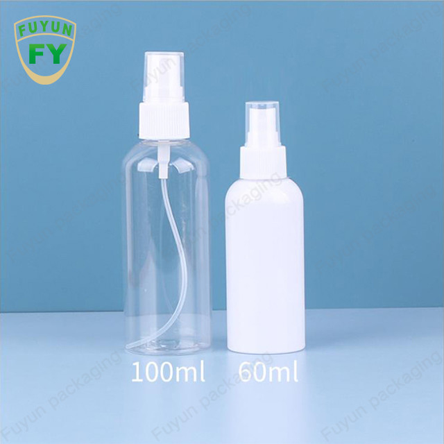 60 ml przezroczystego sprayu PET Plastikowa butelka Pusta pompa Dozownik Opakowania kosmetyczne