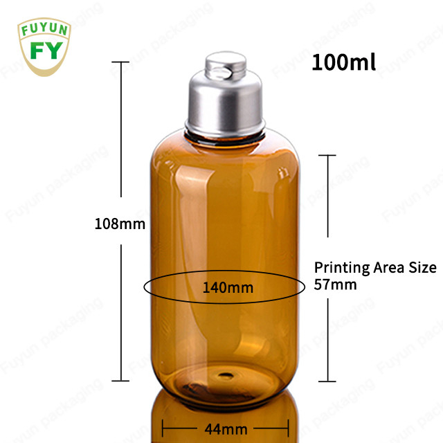 Butelka plastikowa 300 ml z tonerem bez BPA, nadająca się do recyklingu, ze srebrną nakrętką