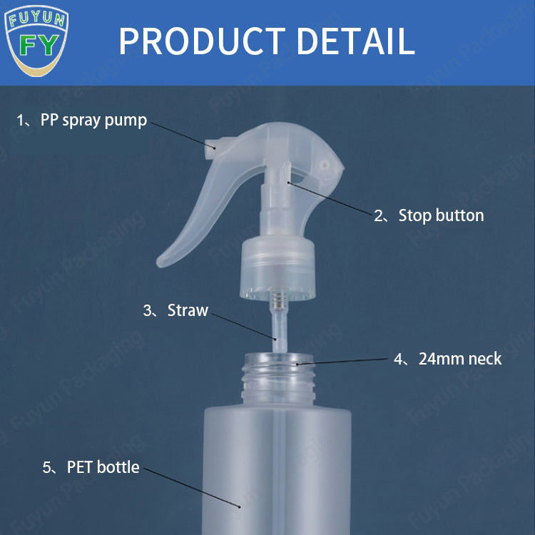Butelka z rozpylaczem Fine Mist Trigger Plastik PET 100 ml 200 ml
