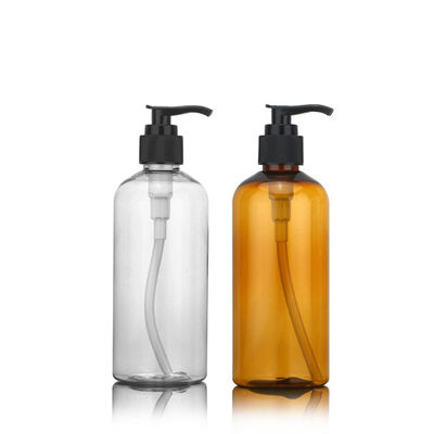 300 ml butelka z dozownikiem szamponu w kolorze bursztynowym do balsamu do ciała
