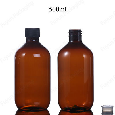 16 uncji plastikowych butelek na serum, puste butelki z bursztynem o pojemności 500 ml 500