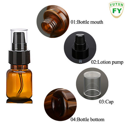 mini w55mm Fine Mist Małe plastikowe butelki wielokrotnego użytku Okrągły kształt