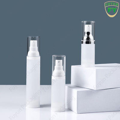 Hurtownia 50ml pustej podróży mini próżniowa przezroczysta okrągła plastikowa butelka z kremem bezpowietrznym do pielęgnacji skóry