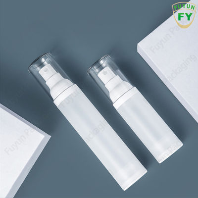Hurtownia 50ml pustej podróży mini próżniowa przezroczysta okrągła plastikowa butelka z kremem bezpowietrznym do pielęgnacji skóry