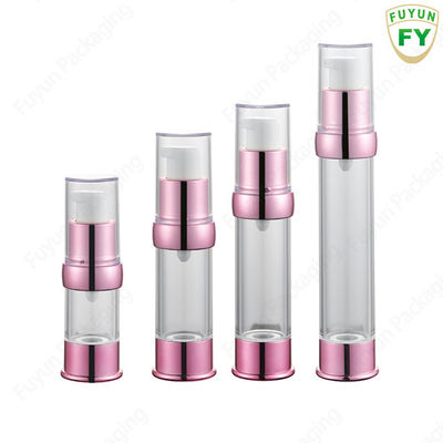 Hurtownia 15ml 30ml 40g 50ml pusta podróż mini próżniowa przezroczysta okrągła bezpowietrzna plastikowa butelka z kremem do pielęgnacji skóry