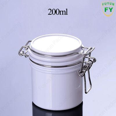 Okrągłe Swing Top W60mm Plastikowe słoiki do pakowania z pokrywkami na zawiasach