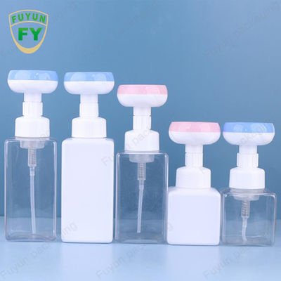 500 ml Butelka z pompką do mydła Kwadratowa pusta butelka z główką kwiatową łapy