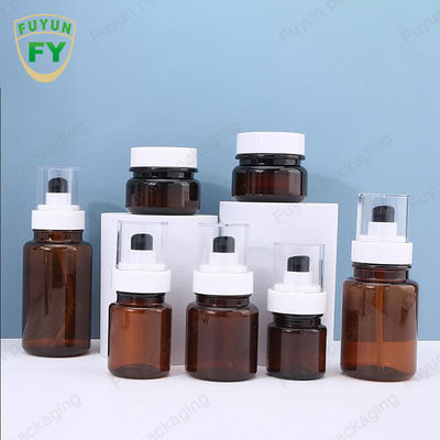 Fuyun 40ml 60ml Amber Skincare Plastikowe butelki z pompką Ciągły spray