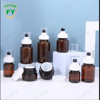 Fuyun 40ml 60ml Amber Skincare Plastikowe butelki z pompką Ciągły spray