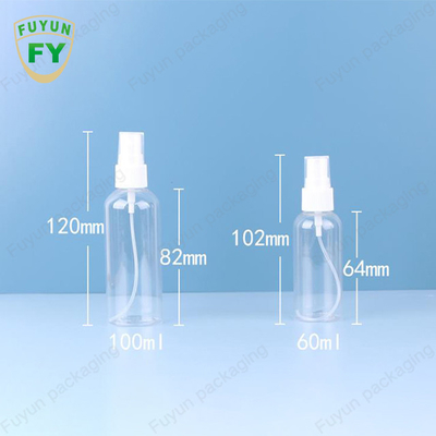 Mini Clear 80ml 100ml Perfume Fine Mist Plastikowa butelka z rozpylaczem