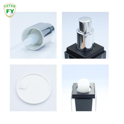Fuyun 15 ml / 30 ml / 60 ml / 100 ml / 120 ml / 15 g / 30 g / 50 g / 100 g Przezroczysty czarny kształt prostokąta z tworzywa akrylowego podwójna ścianka butelka