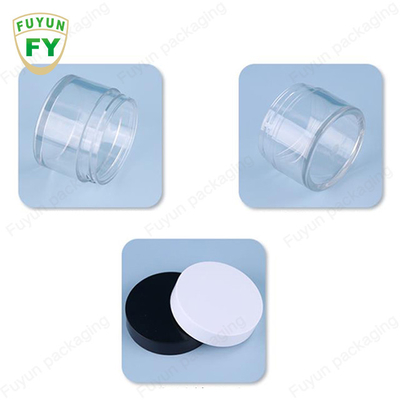 Fuyun 30ml 50ml plastikowy plastikowy przezroczysty szeroki usta usta słoiczek z kremem błotnym do spania
