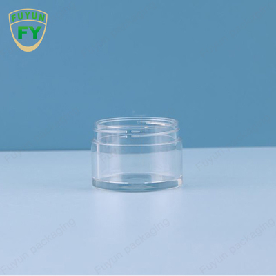 Fuyun 30ml 50ml plastikowy plastikowy przezroczysty szeroki usta usta słoiczek z kremem błotnym do spania
