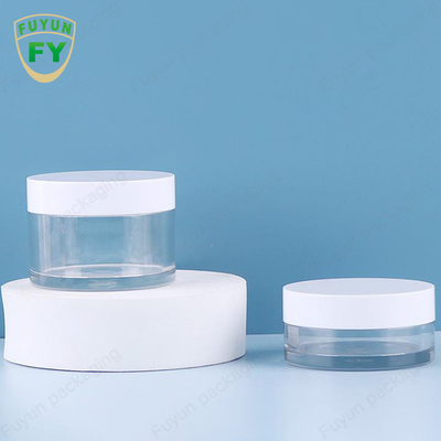 Fuyun 30ml 50ml plastikowy plastikowy przezroczysty szeroki usta usta słoiczek z kremem błotnym do spania