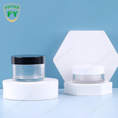 Fuyun 30ml 50ml plastikowy plastikowy przezroczysty szeroki usta usta słoiczek z kremem błotnym do spania