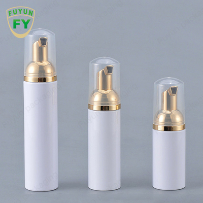 30 ml 50 ml 80 ml złota butelka z pompką z pianki z przezroczystą nasadką