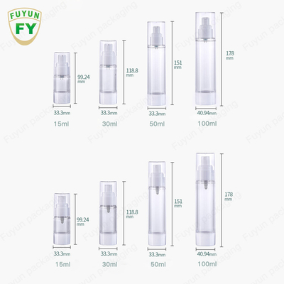 1 uncja 60 ml 80 ml 100 ml PP Mini Airless Cosmetic Bottle Plastikowy pojemnik na balsam