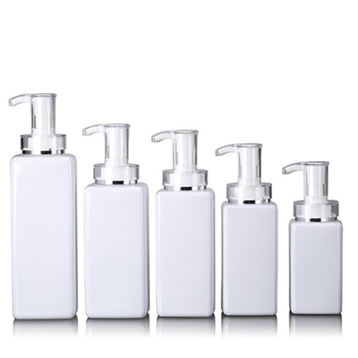 Butelka dozownika z pompką do szamponu Clear White Square 300 ml 400 ml 600 ml 800 ml
