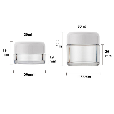Plastikowy błyszczący krem ​​​​do rąk i oczu do pielęgnacji skóry twarzy z białą nakrętką 30 ml 50 ml