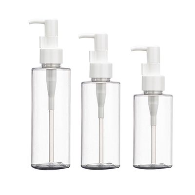 160 ml 200 ml przezroczystych plastikowych butelek z pompką PET na olejek do ciała