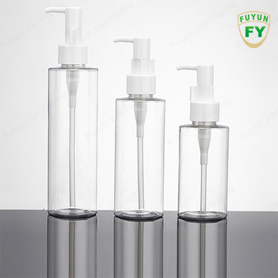 160 ml 200 ml przezroczystych plastikowych butelek z pompką PET na olejek do ciała