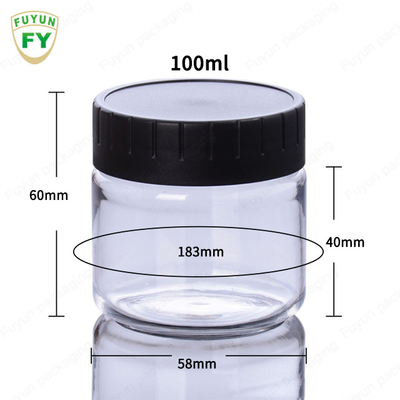 60ml 100ml plastikowe słoiki do pielęgnacji skóry z białą nakrętką
